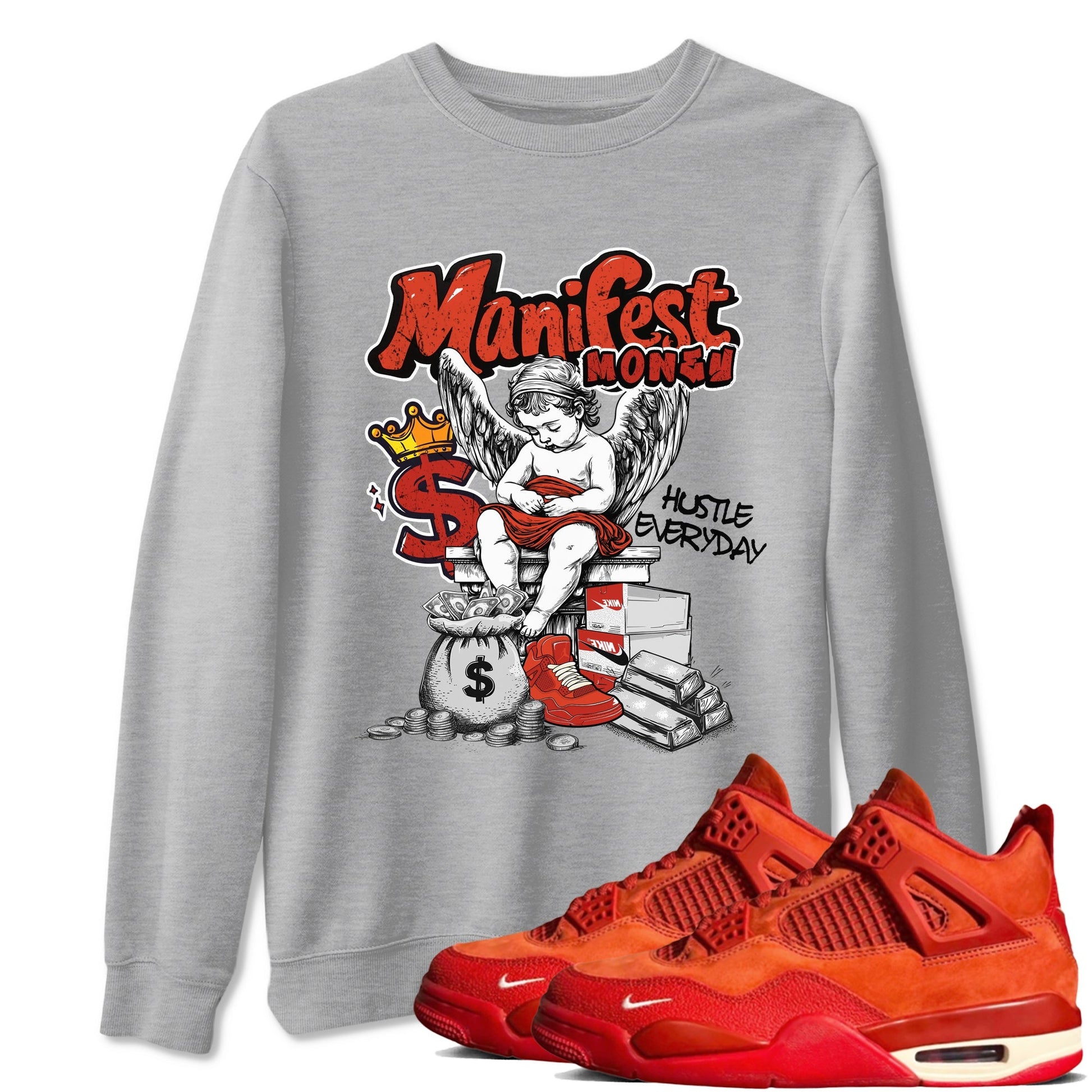 Manifest Money Sneaker Tees - Air Jordan 4 Brick By Brick