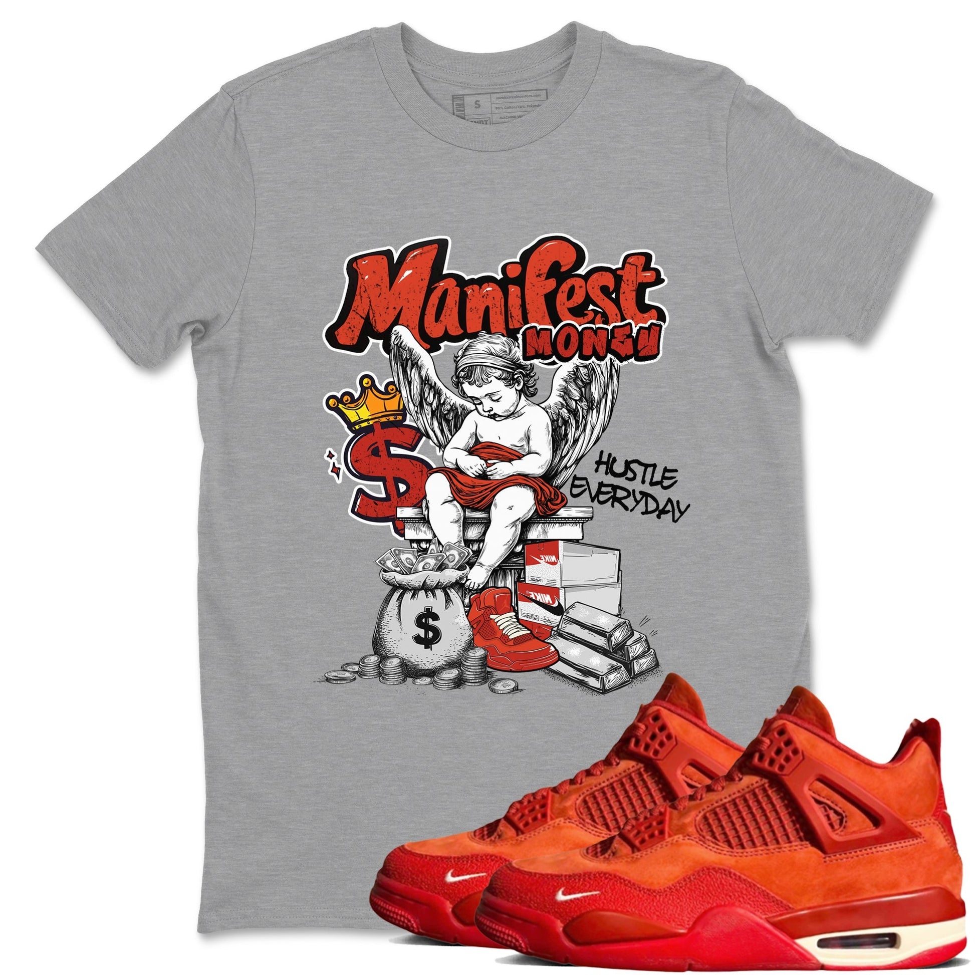 Manifest Money Sneaker Tees - Air Jordan 4 Brick By Brick