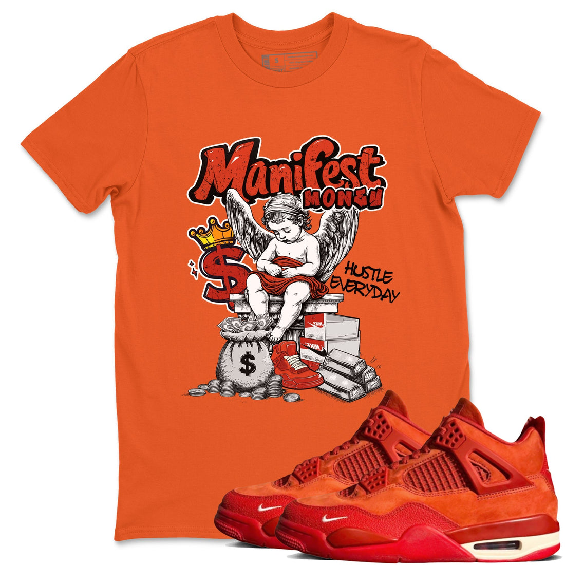 Manifest Money Sneaker Tees - Air Jordan 4 Brick By Brick
