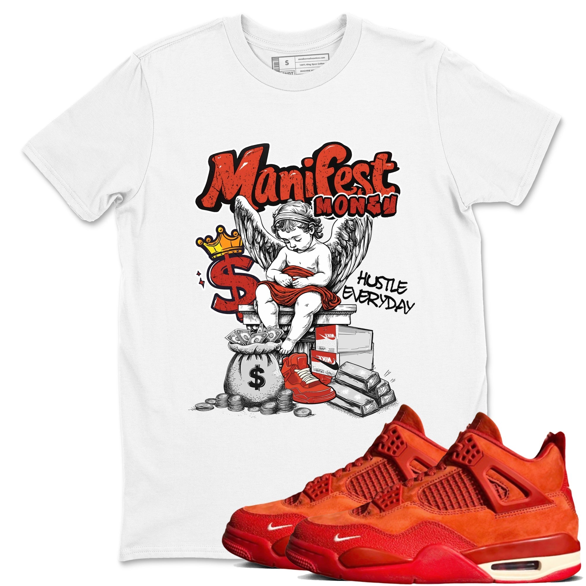 Manifest Money Sneaker Tees - Air Jordan 4 Brick By Brick