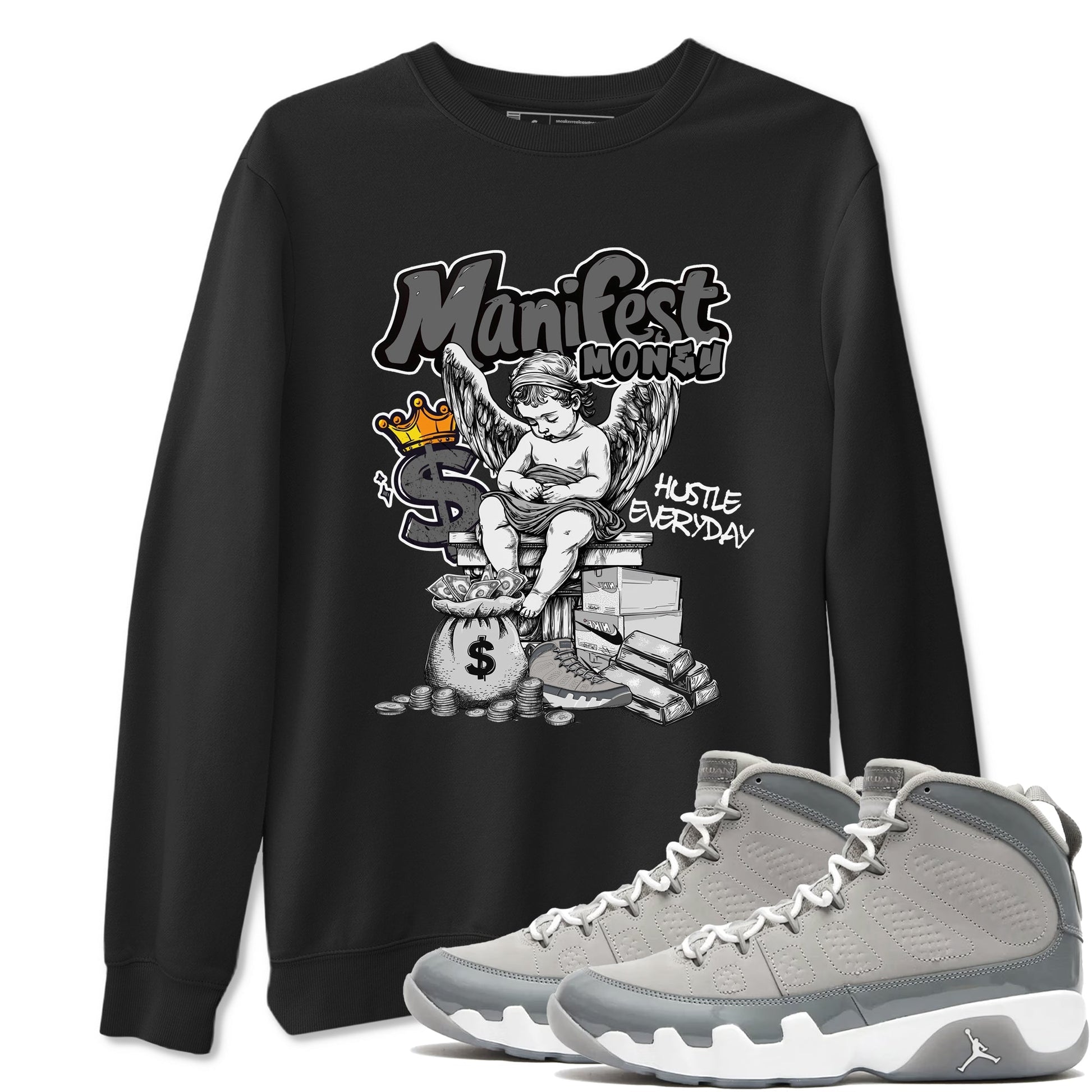 Manifest Money Sneaker Tees - Air Jordan 9 Cool Grey