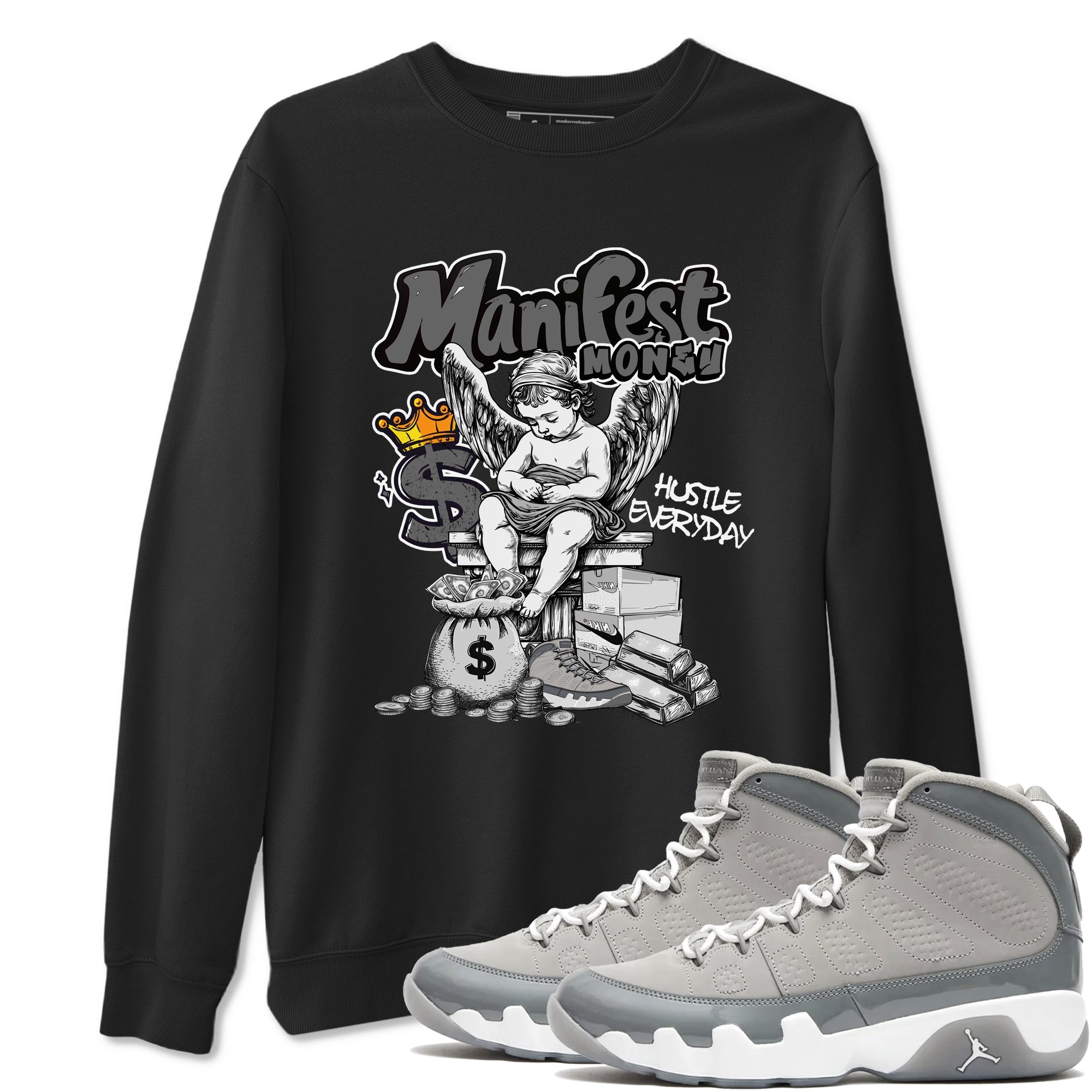 Manifest Money Sneaker Tees - Air Jordan 9 Cool Grey