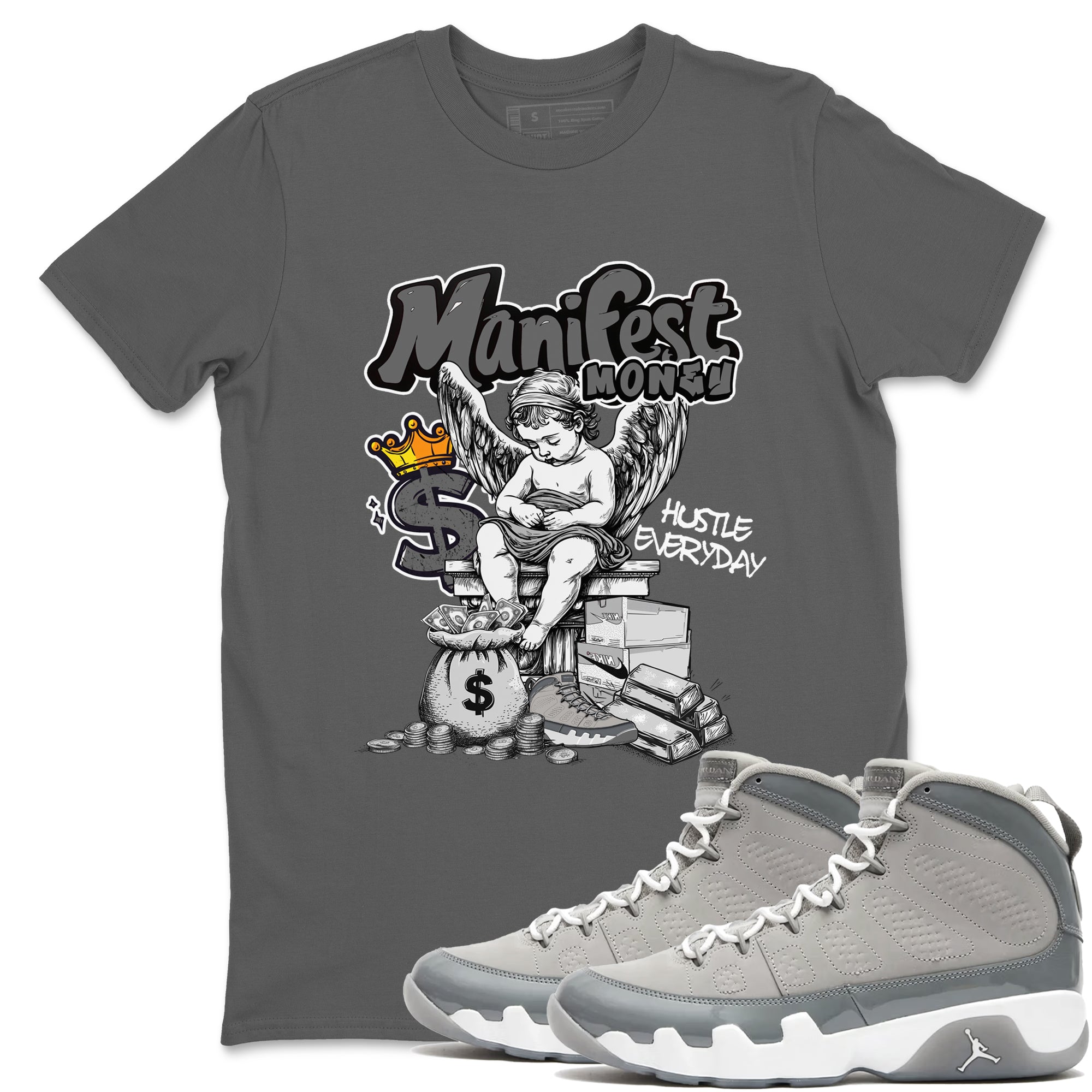 Manifest Money Sneaker Tees - Air Jordan 9 Cool Grey