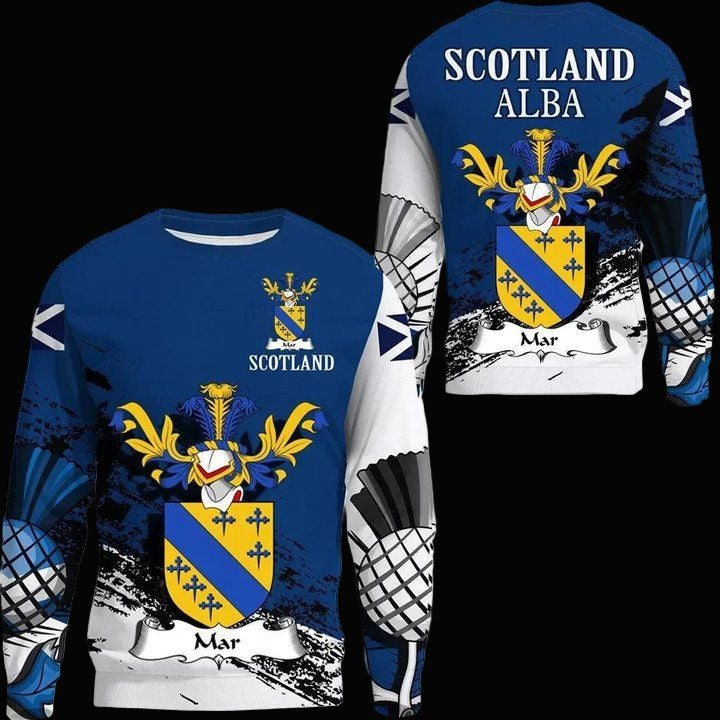 Mar Scottish Family Crest Scotland Special Sweater A7 ? Usalast