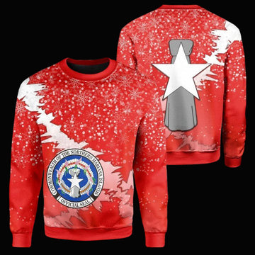 Mariana Islands Coat Of Arms Christmas Sweater ? Red ? X Style ? J83 ? Usalast