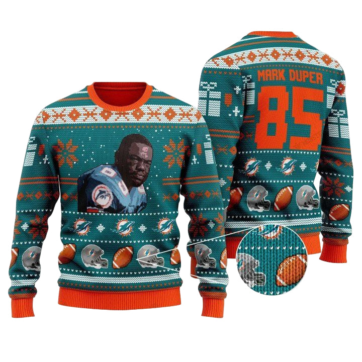 Mark Duper 85 Miami Dolphins Nfl Christmas Sweater ? Usalast