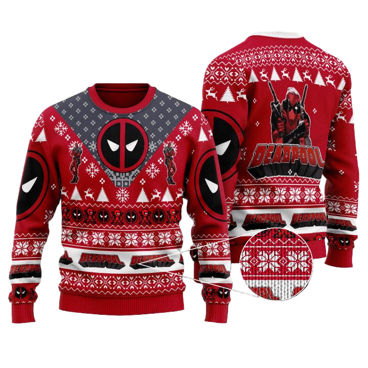 Marvel Comics Deadpool Christmas Sweater ? Usalast