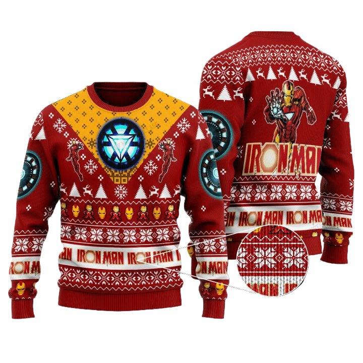 Marvel Comics Iron Man Christmas Sweater ? Usalast