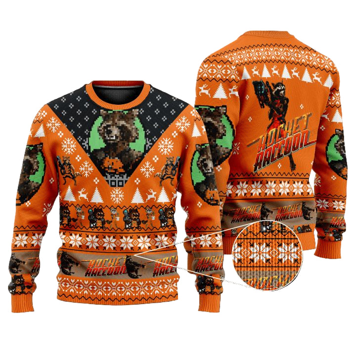 Marvel Comics Rocket Raccoon Christmas Sweater ? Usalast