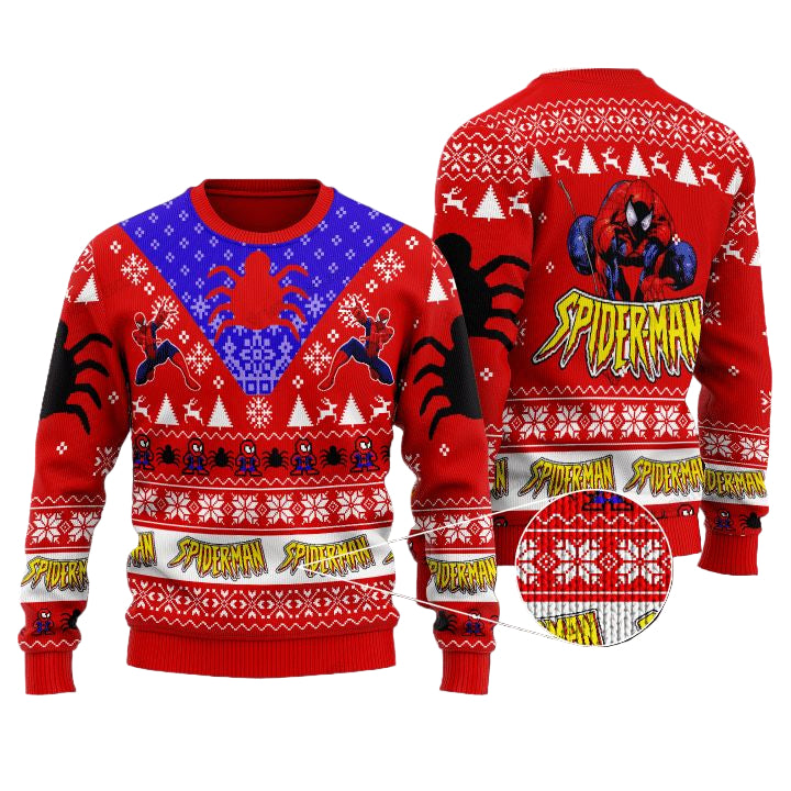 Marvel Comics Spider-Man Christmas Sweater ? Usalast