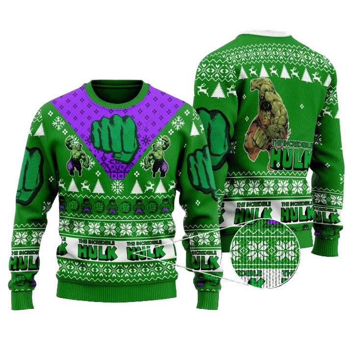 Marvel Comics The Incredible Hulk Christmas Sweater ? Usalast
