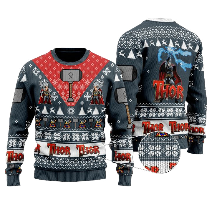 Marvel Comics Thor Odinson Christmas Sweater ? Usalast