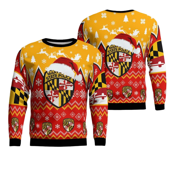 Maryland State Police Christmas Sweater 3D ? Usalast