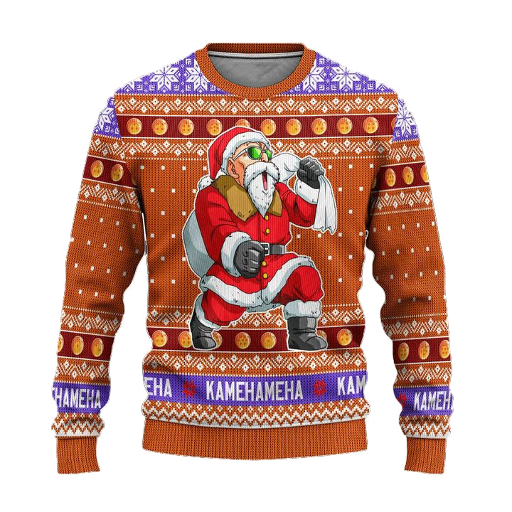 Master Roshi Dragon Ball Anime Ugly Christmas Sweater Xmas Gift ? Usalast