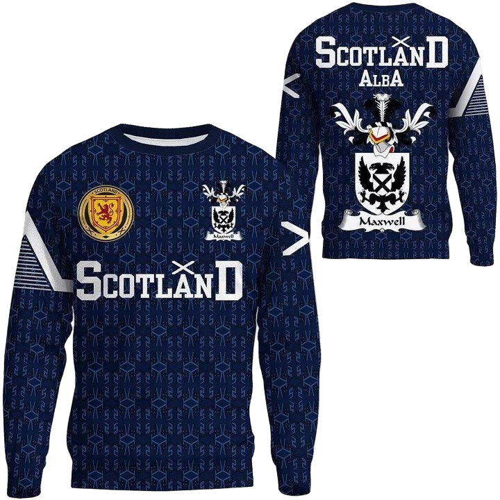 Maxwell Family Crest Sweater Scottish Home ? 1991 Style A7 ? Usalast