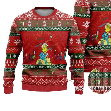 Maybe Perhaps Little Bit The Grinch 3d Ugly Christmas Sweater ? Usalast