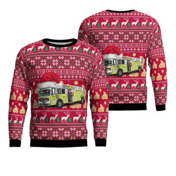 McDonald Pennsylvania McDonald Volunteer Fire Department Truck 12 Christmas Sweater 3D ? Usalast