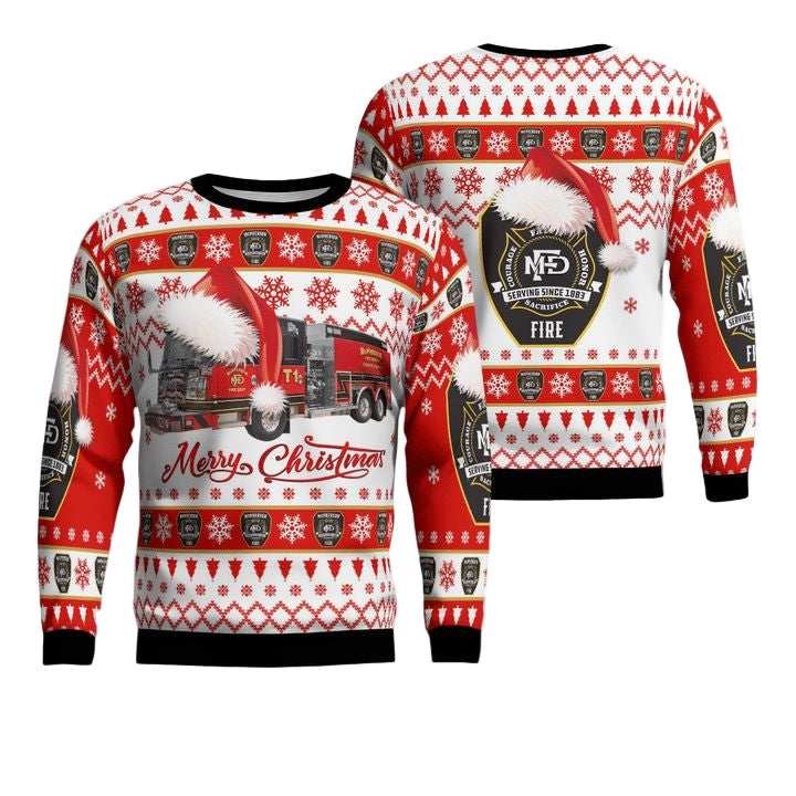 McPherson Kansas McPherson Fire Department Christmas Sweater 3D ? Usalast