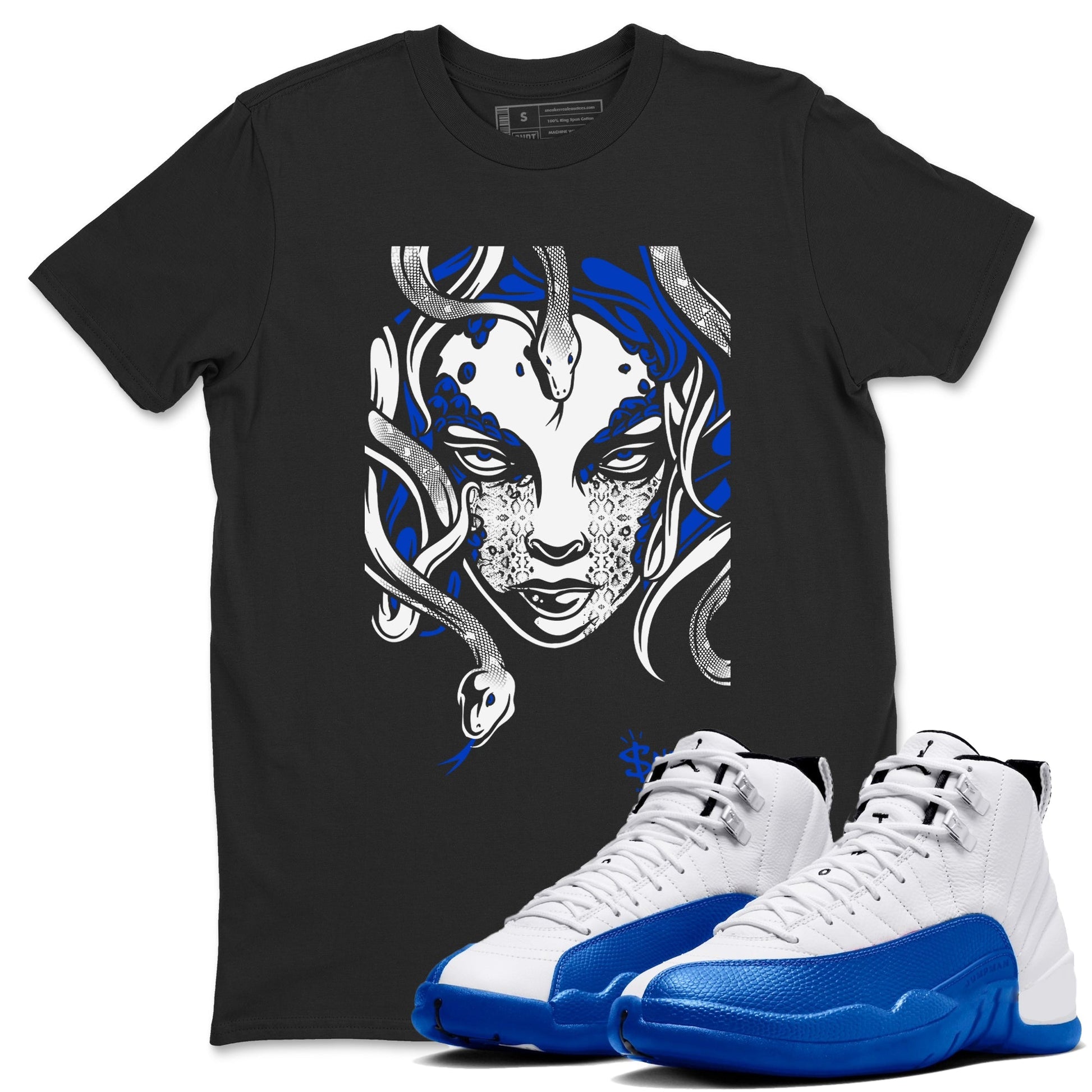 Medusa Head Sneaker Tees - Air Jordan 12 Blueberry