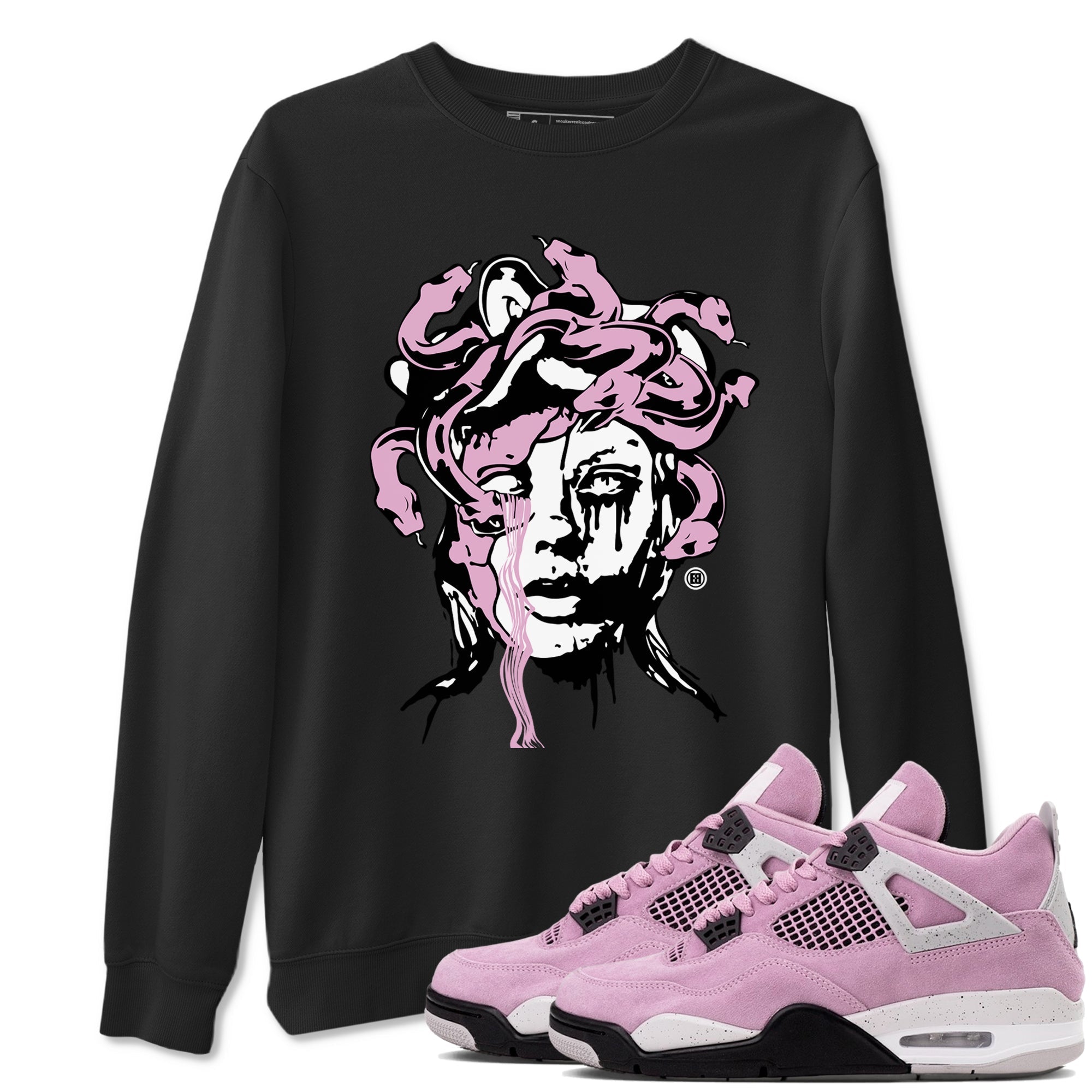 Medusa Statue Sneaker Tees - Air Jordan 4 Orchid