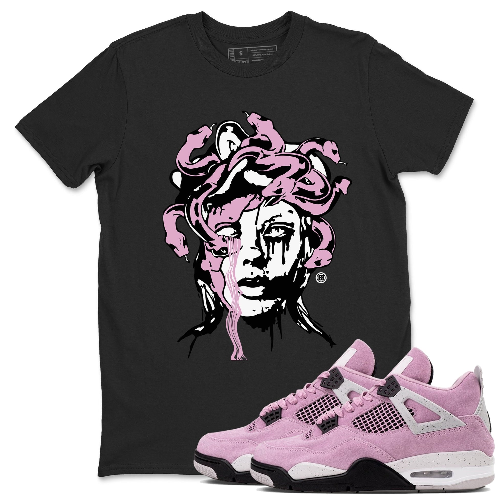 Medusa Statue Sneaker Tees - Air Jordan 4 Orchid