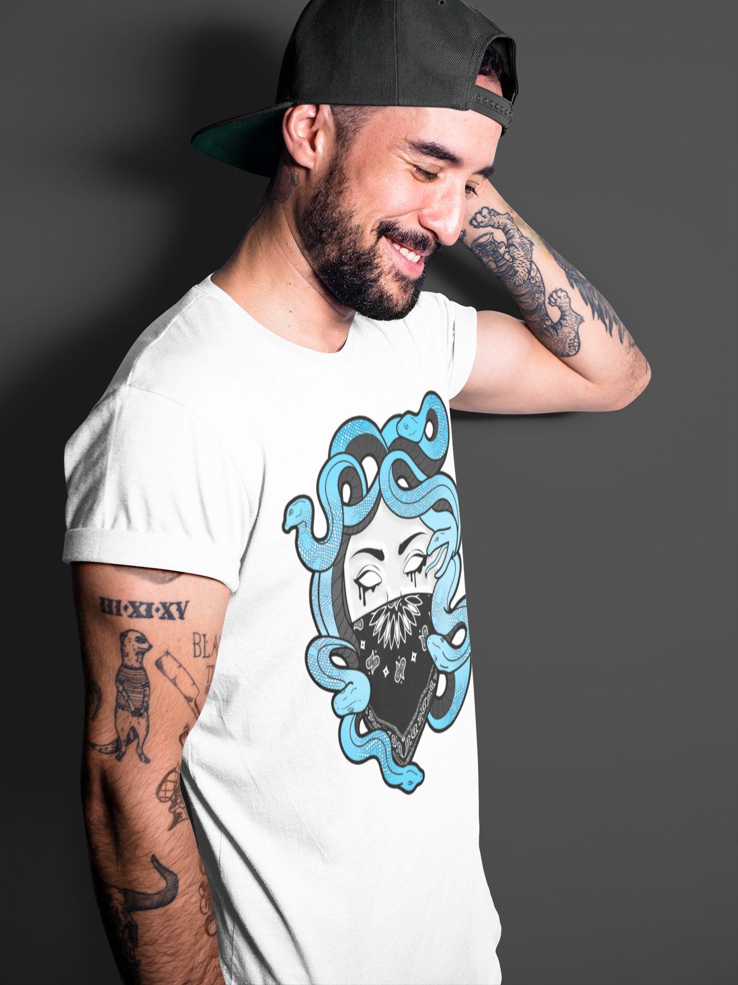 Medusa Unisex Tops - Yeezy 700 Bright Cyan