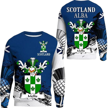 Mellis Scottish Family Crest Scotland Special Sweater A7 ? Usalast