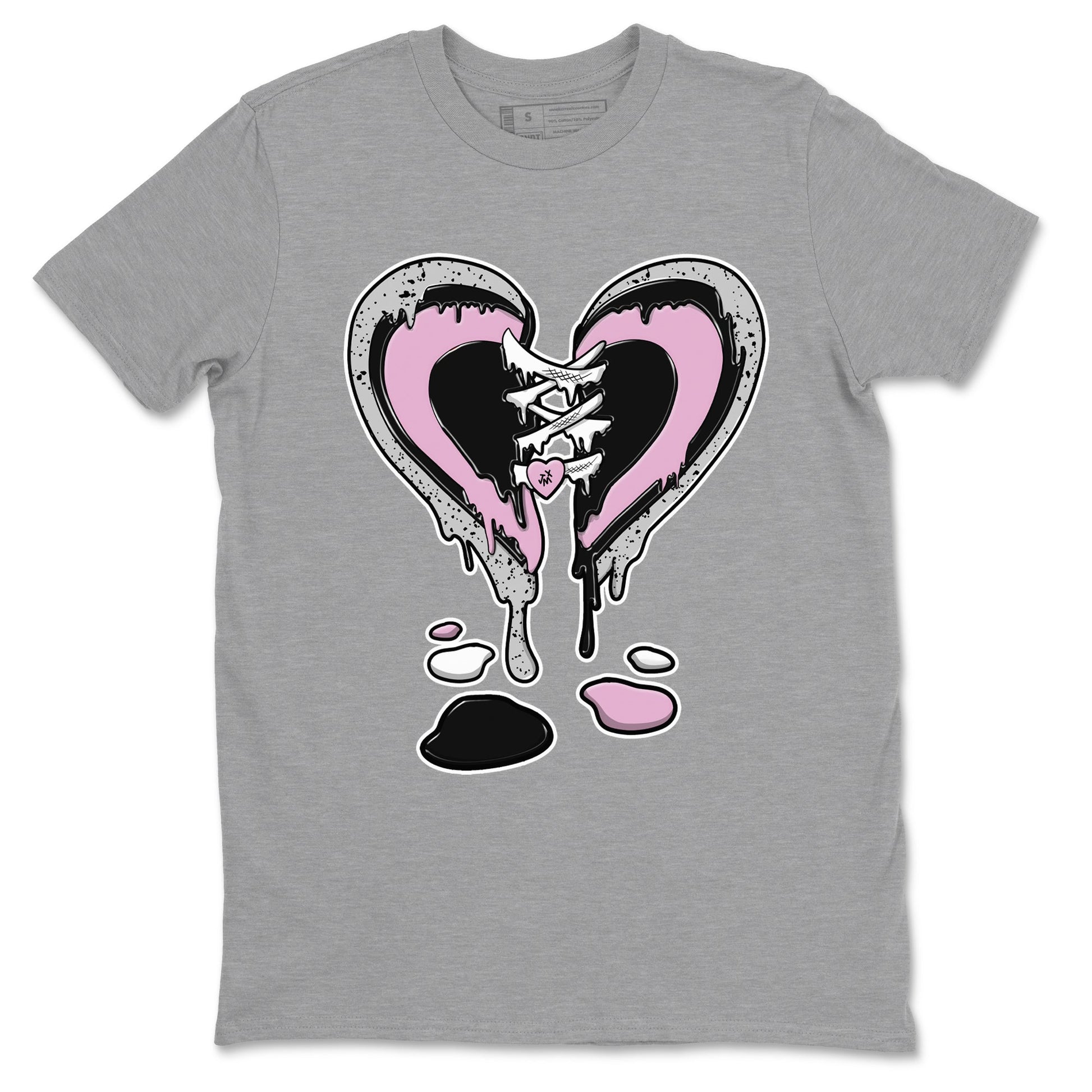 Melting Heart Sneaker Tees - Air Jordan 4 Orchid