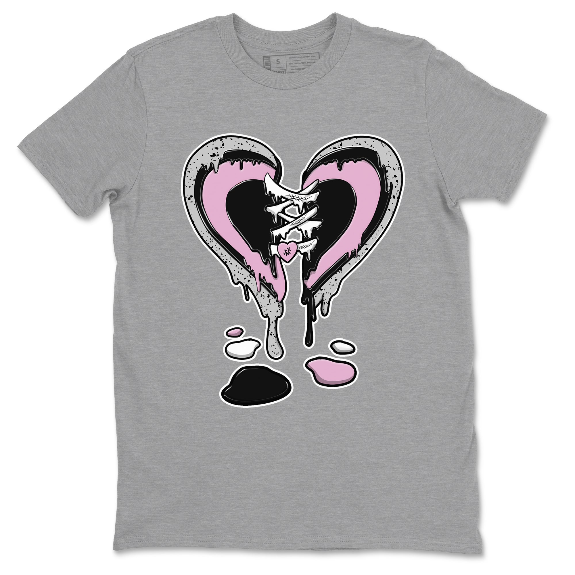 Melting Heart Sneaker Tees - Air Jordan 4 Orchid