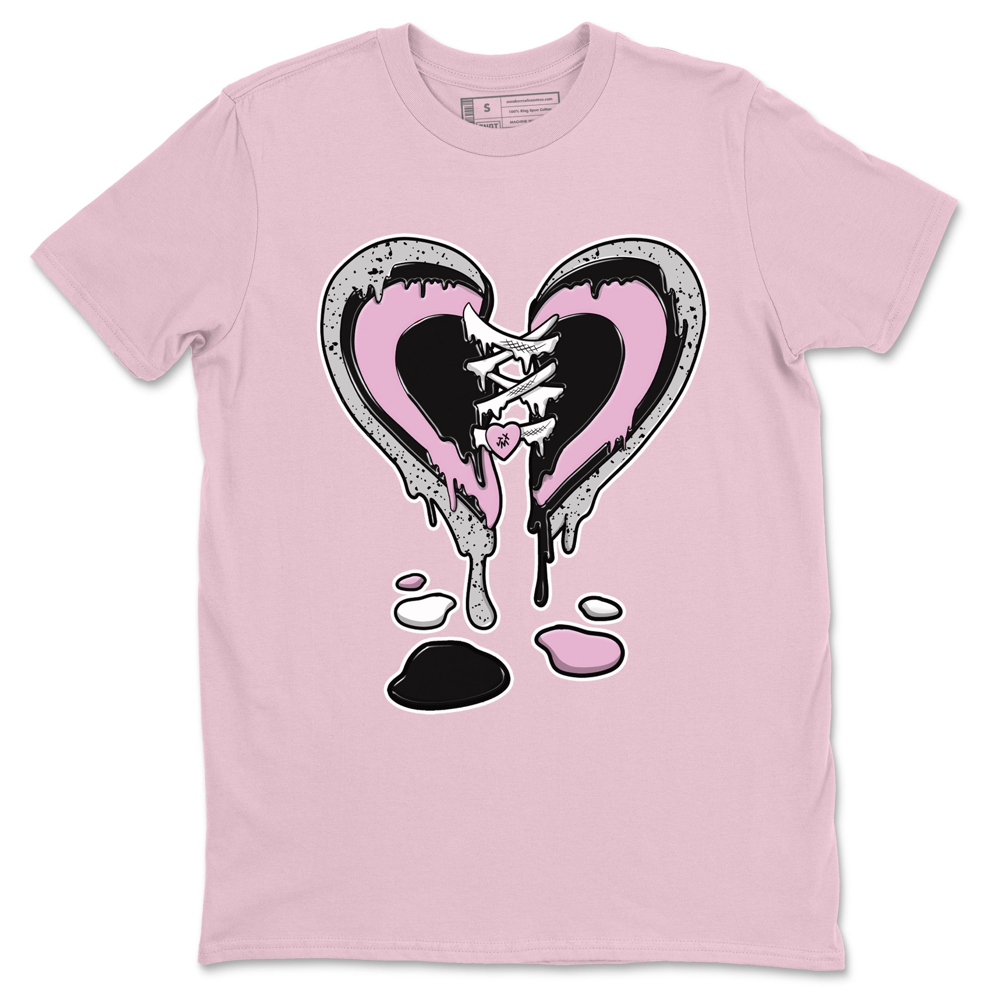 Melting Heart Sneaker Tees - Air Jordan 4 Orchid