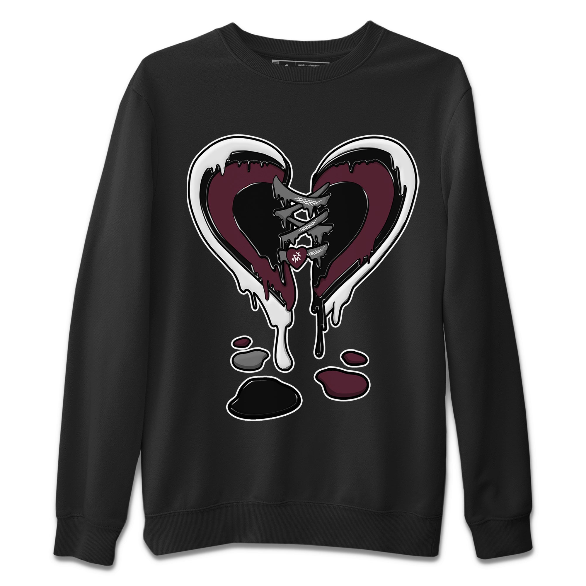 Melting Heart Unisex Tops - Air Jordan 5 Burgundy