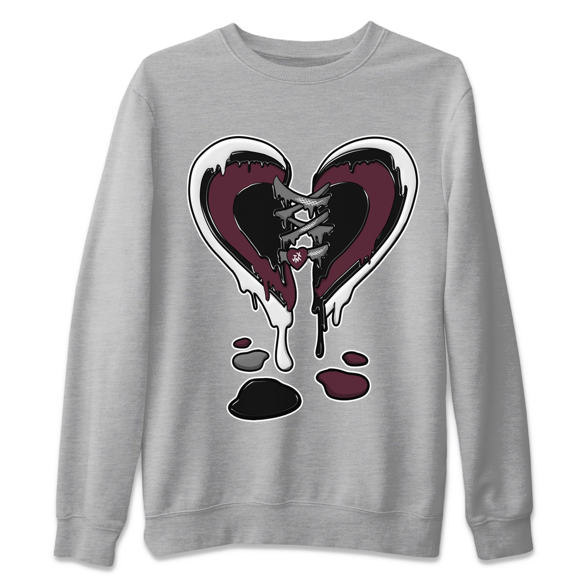 Melting Heart Unisex Tops - Air Jordan 5 Burgundy