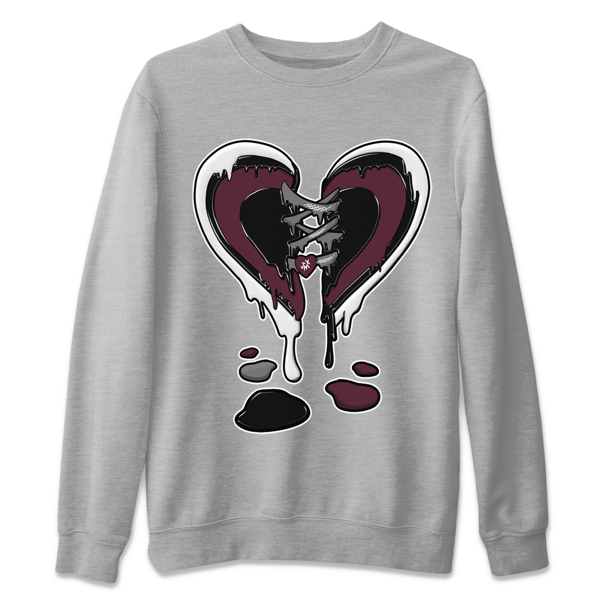 Melting Heart Unisex Tops - Air Jordan 5 Burgundy