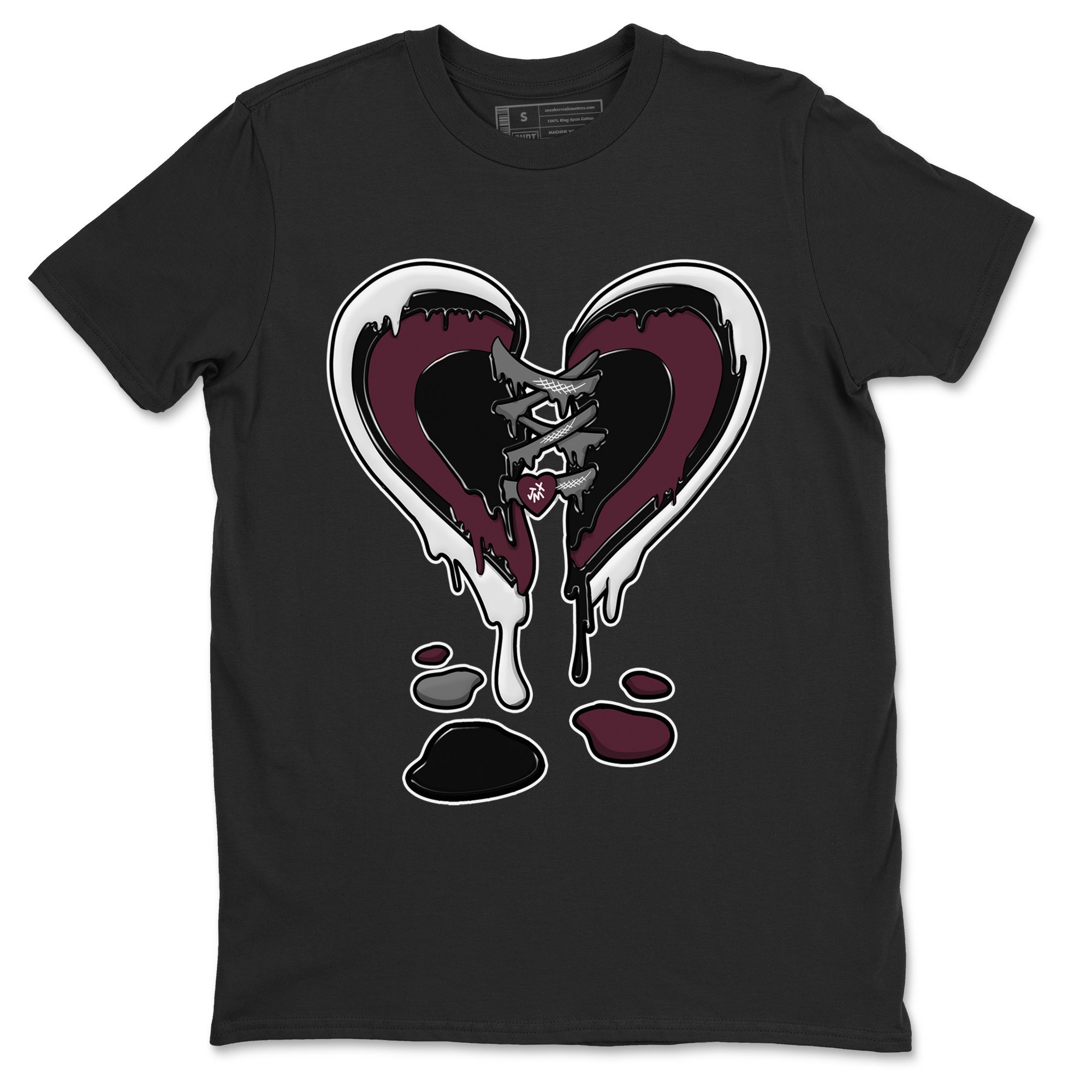 Melting Heart Unisex Tops - Air Jordan 5 Burgundy
