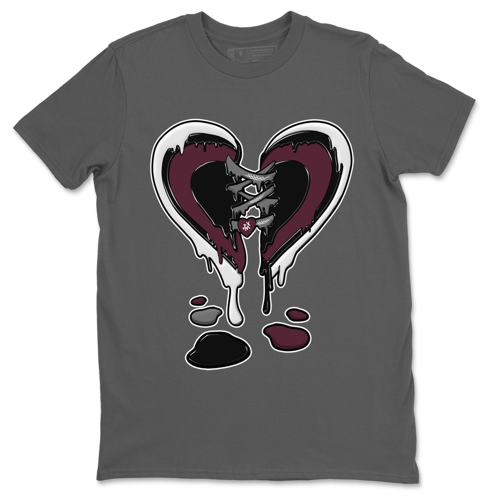 Melting Heart Unisex Tops - Air Jordan 5 Burgundy
