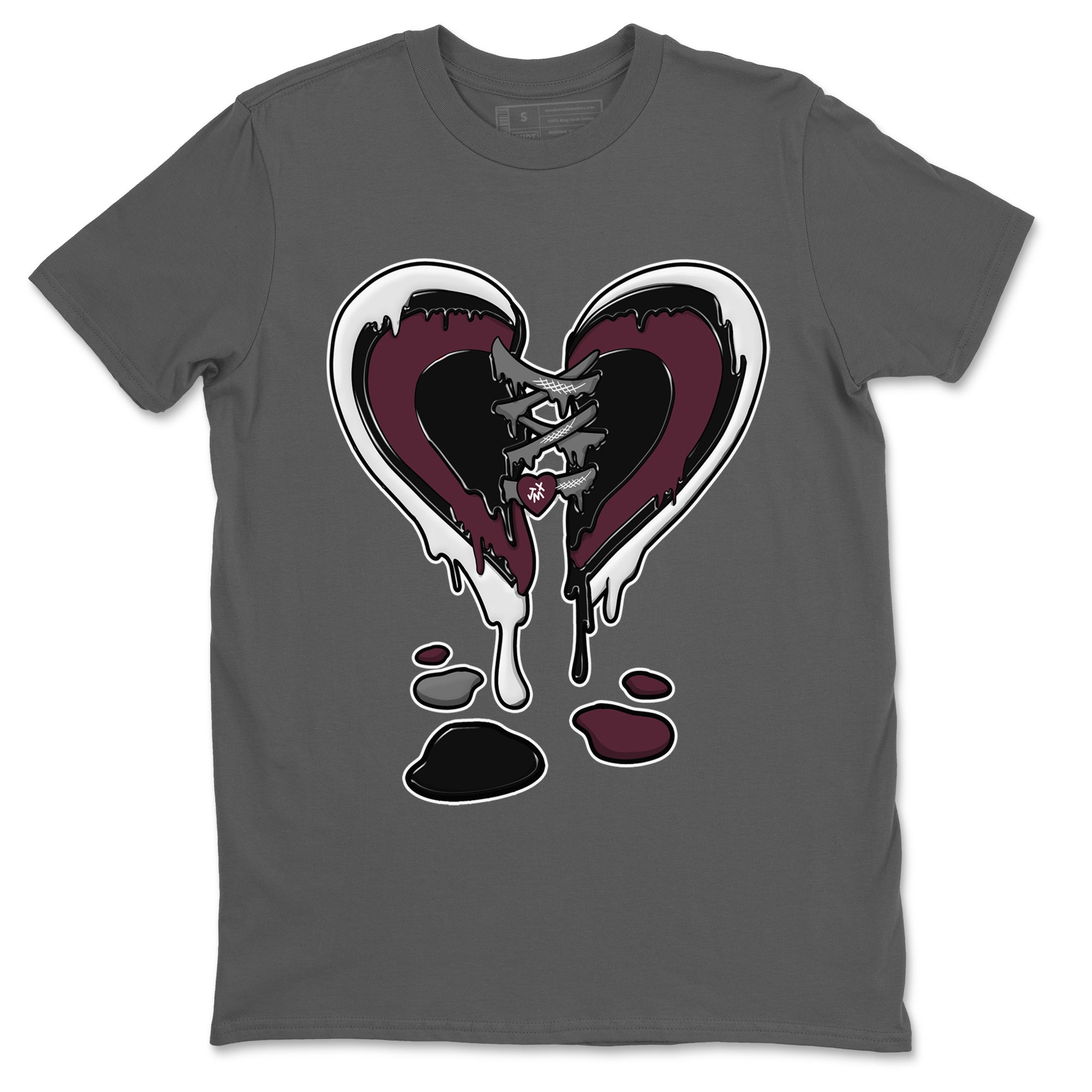 Melting Heart Unisex Tops - Air Jordan 5 Burgundy