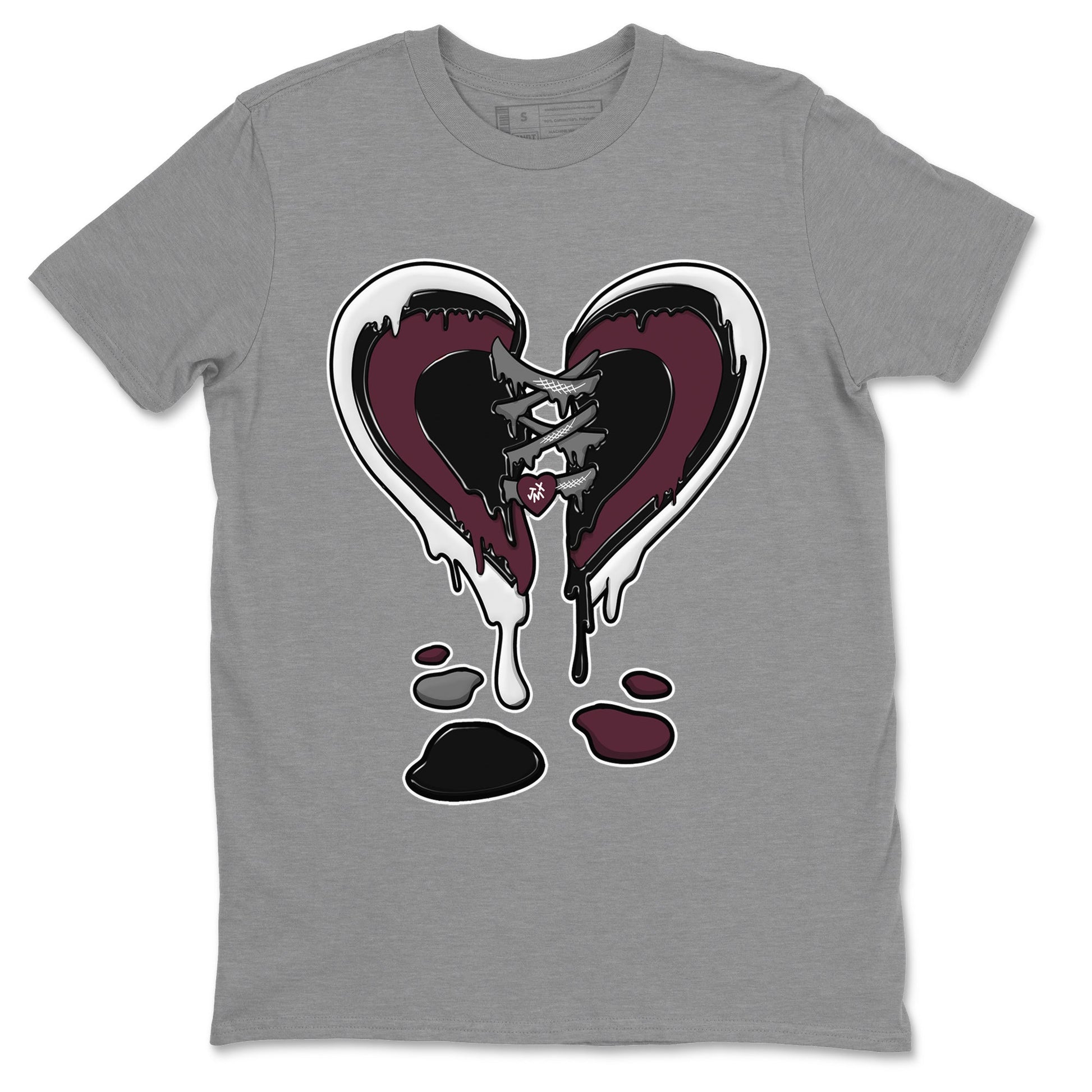 Melting Heart Unisex Tops - Air Jordan 5 Burgundy