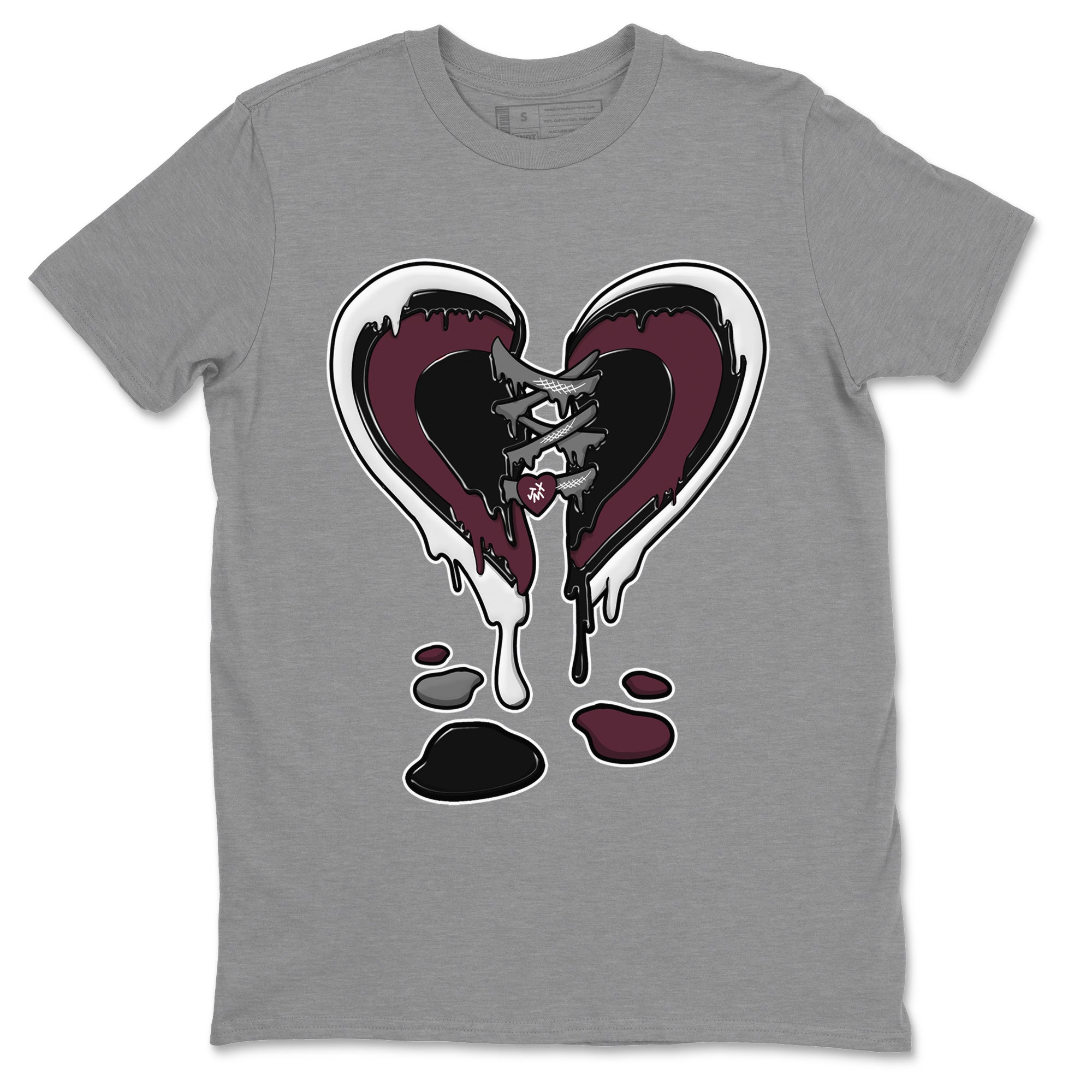 Melting Heart Unisex Tops - Air Jordan 5 Burgundy