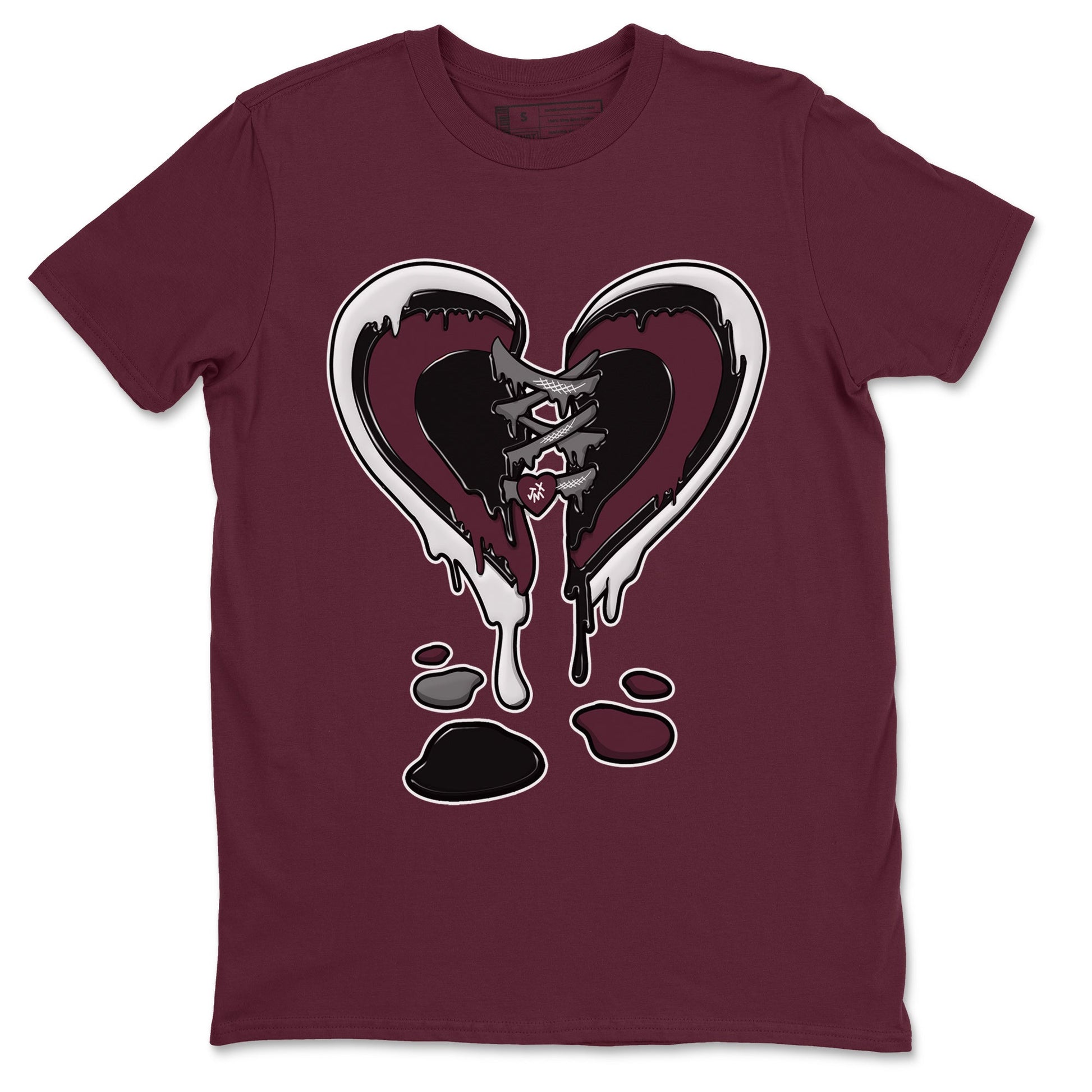 Melting Heart Unisex Tops - Air Jordan 5 Burgundy