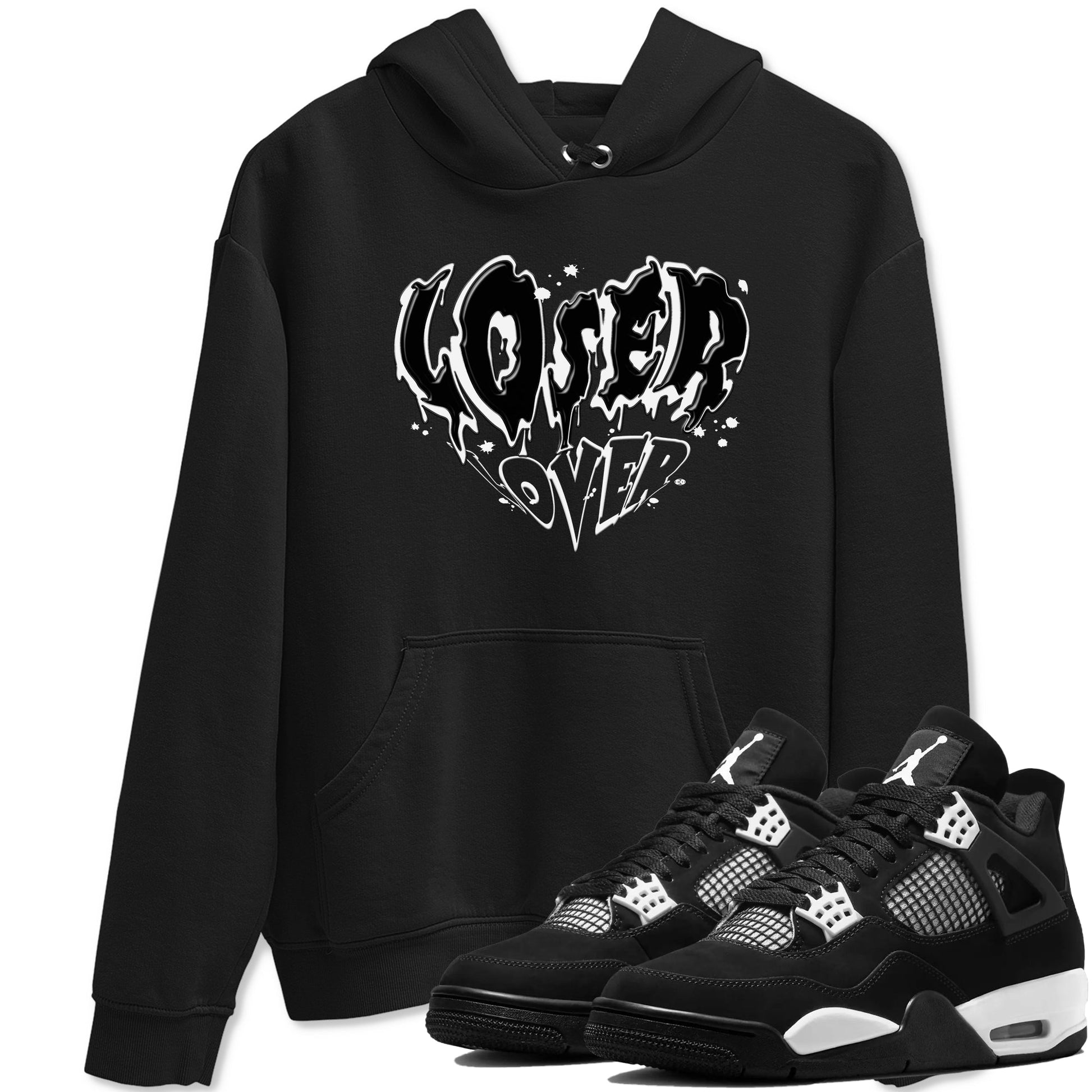 Melting Loser Lover Sneaker Tees - Air Jordan 4 White Thunder