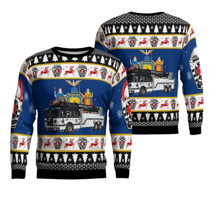 Merrick New York Merrick Truck Co 1 Christmas Sweater 3D ? Usalast