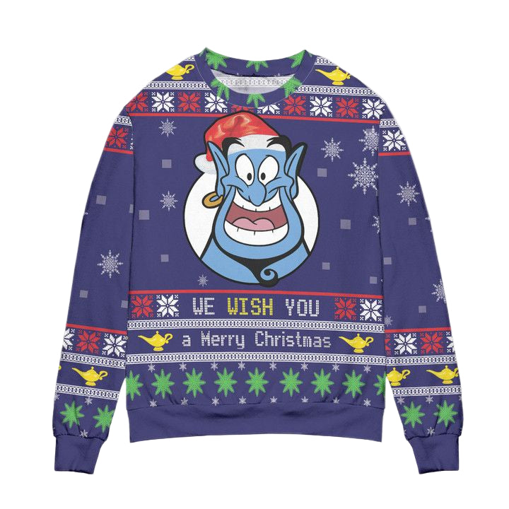 Merry Christmas The Magic Genie Lamp Ugly Christmas Sweater ? Usalast