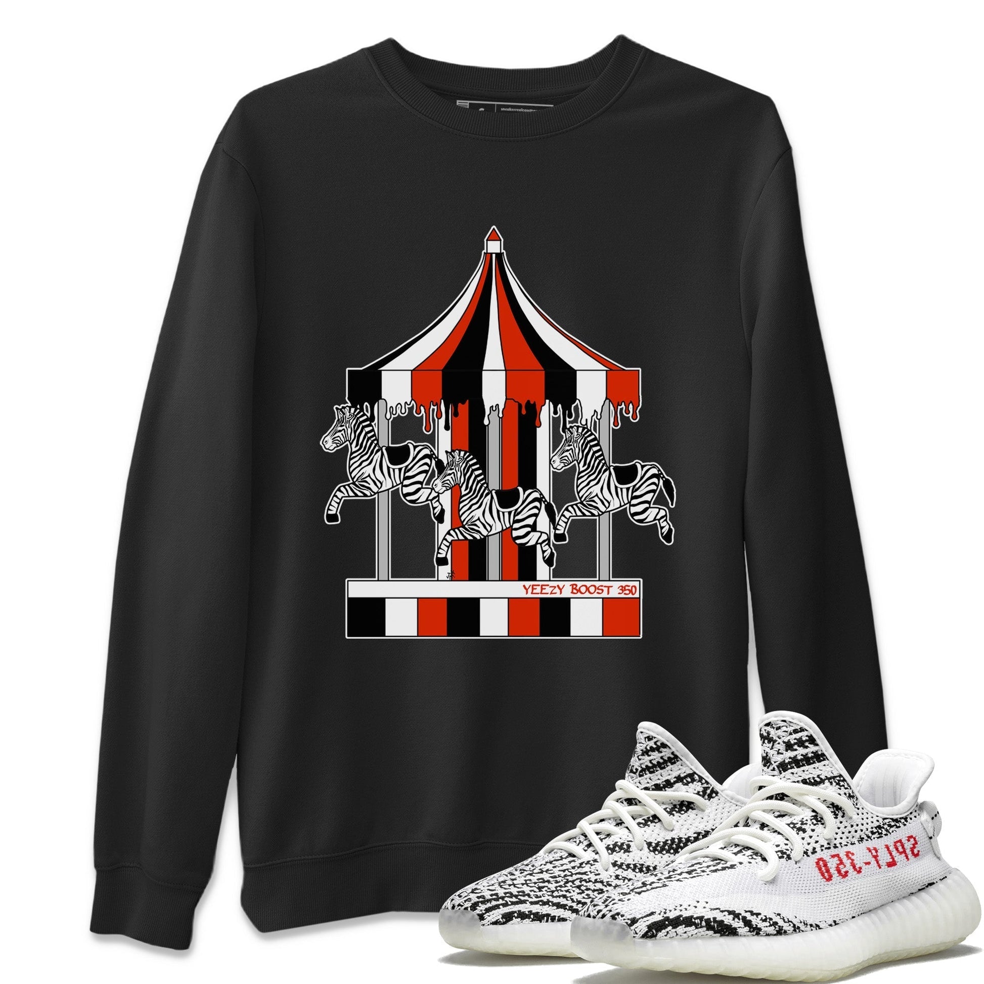 Merry Go Round Unisex Tops - Yeezy 350 Zebra