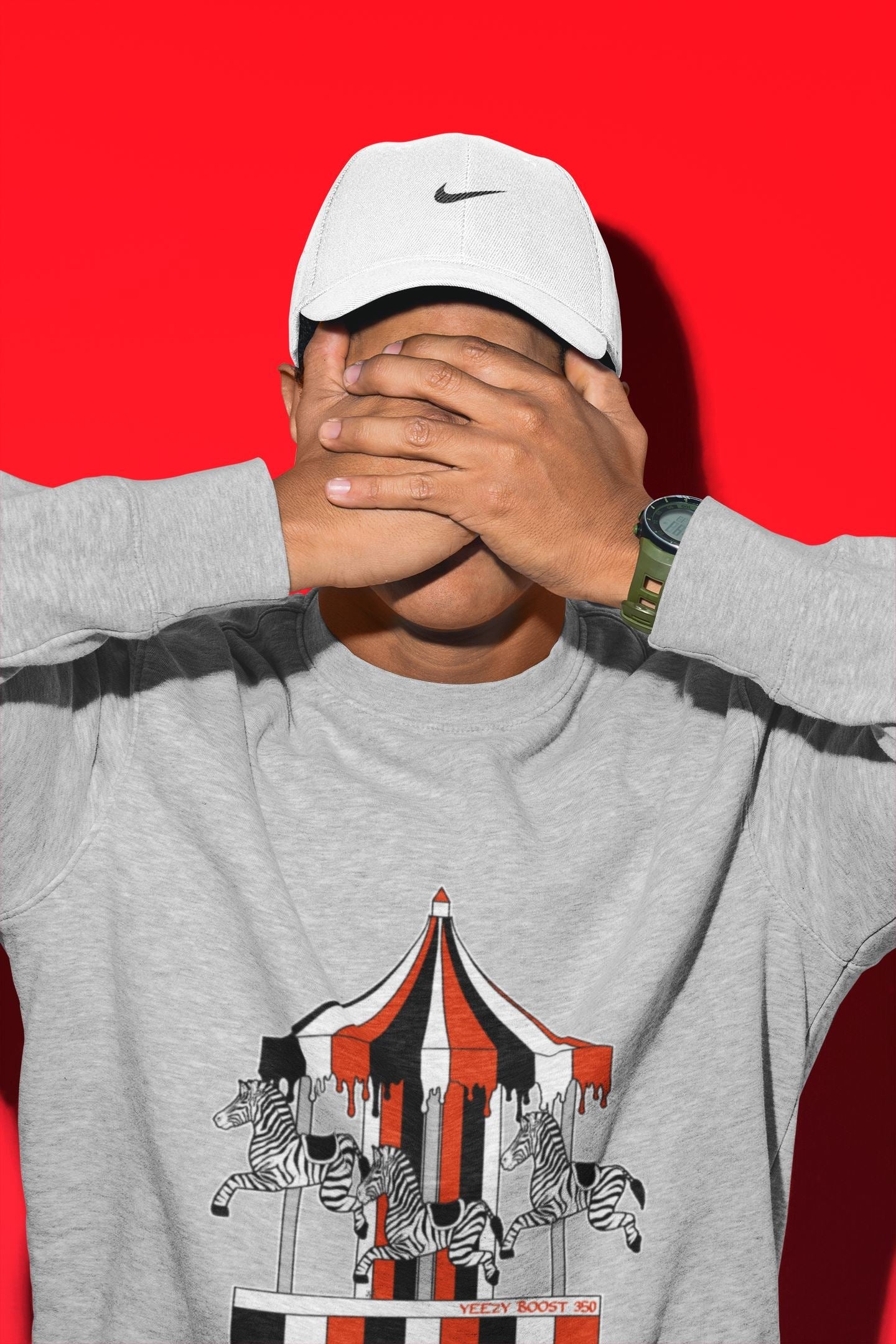Merry Go Round Unisex Tops - Yeezy 350 Zebra