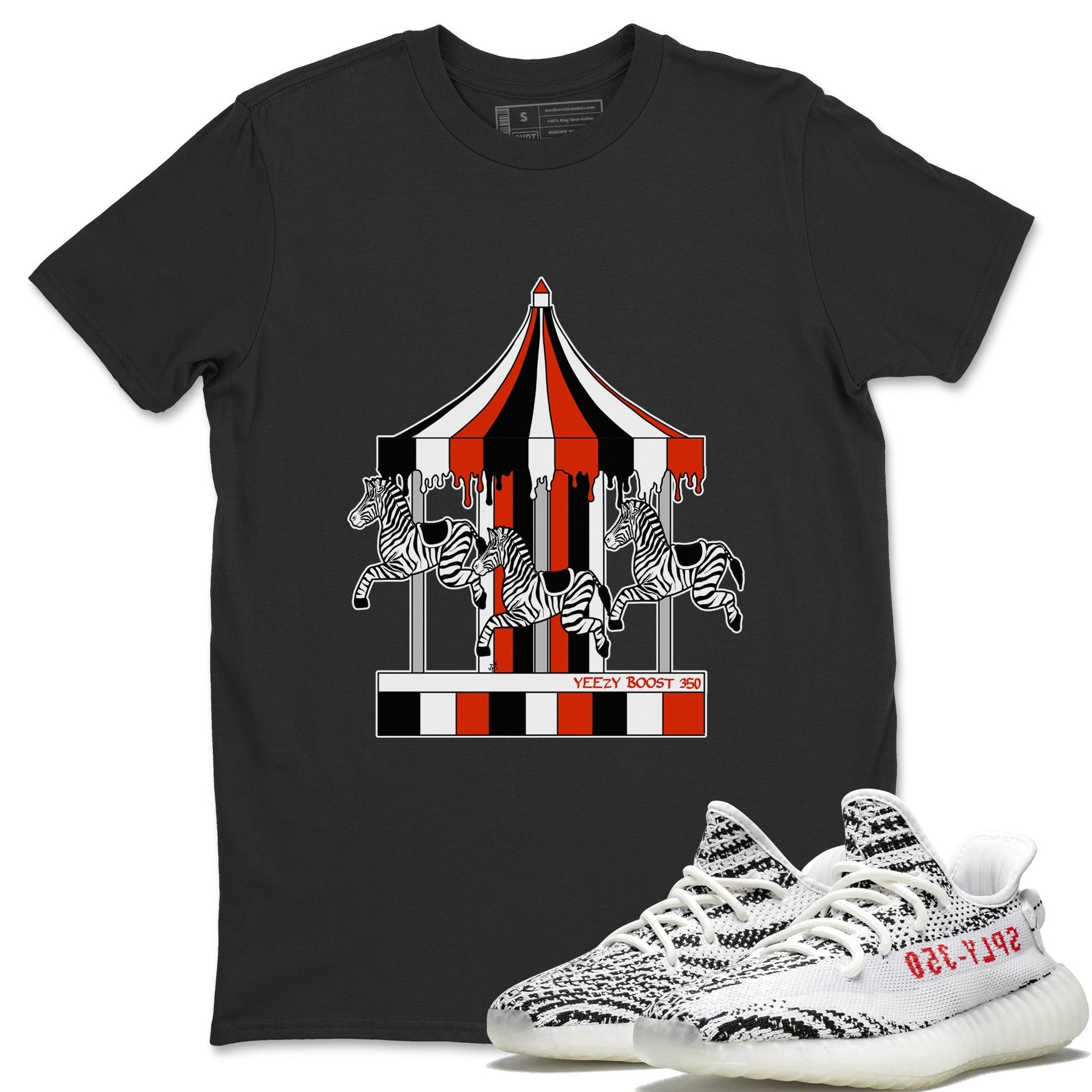 Merry Go Round Unisex Tops - Yeezy 350 Zebra