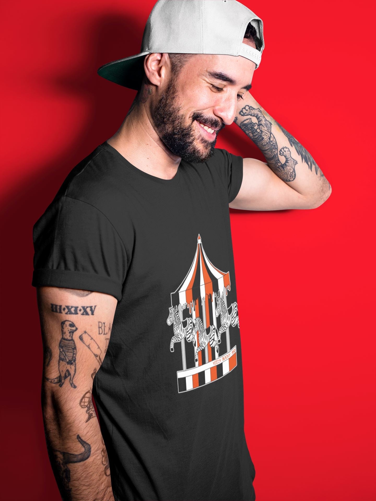 Merry Go Round Unisex Tops - Yeezy 350 Zebra