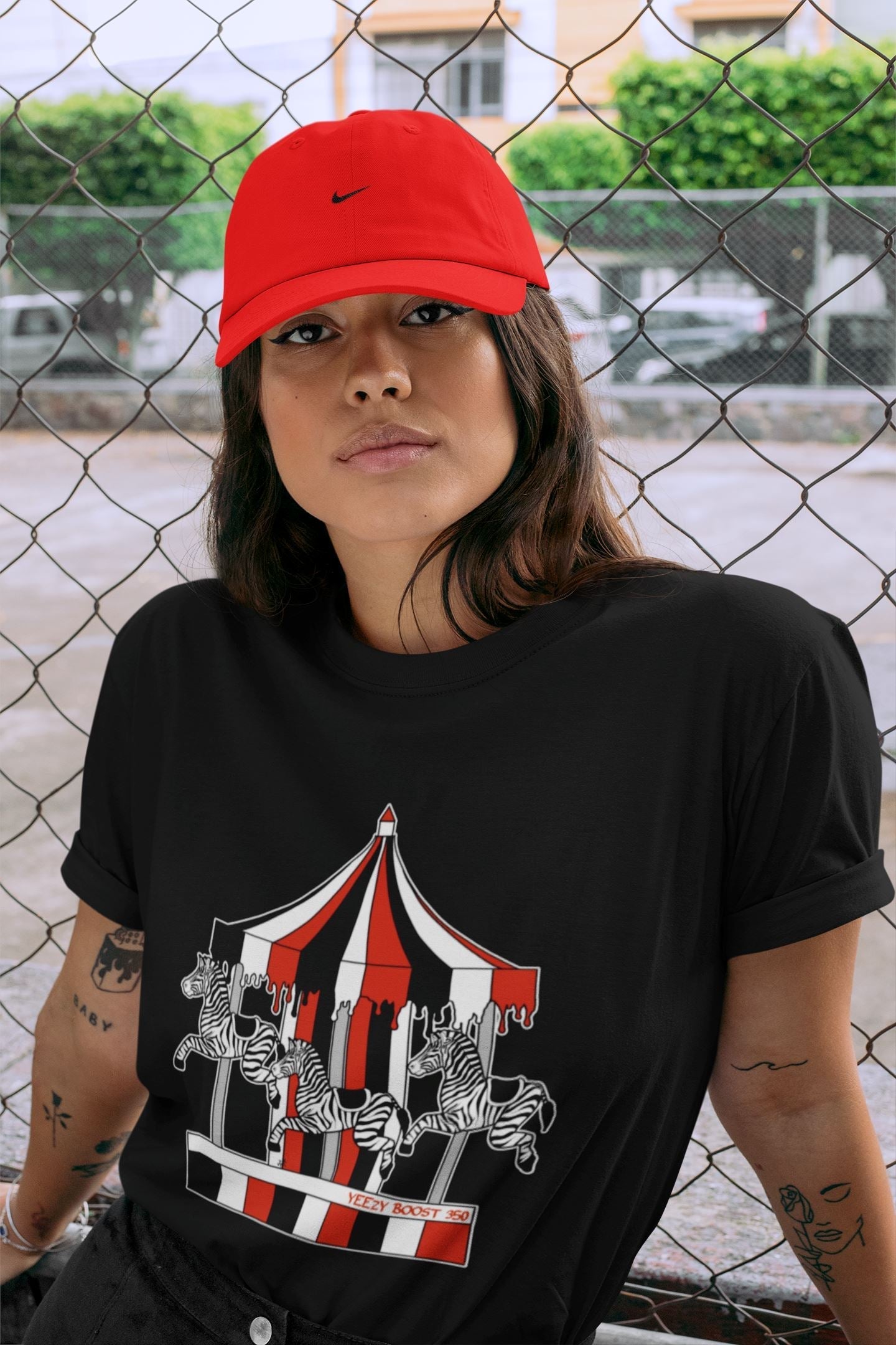 Merry Go Round Unisex Tops - Yeezy 350 Zebra