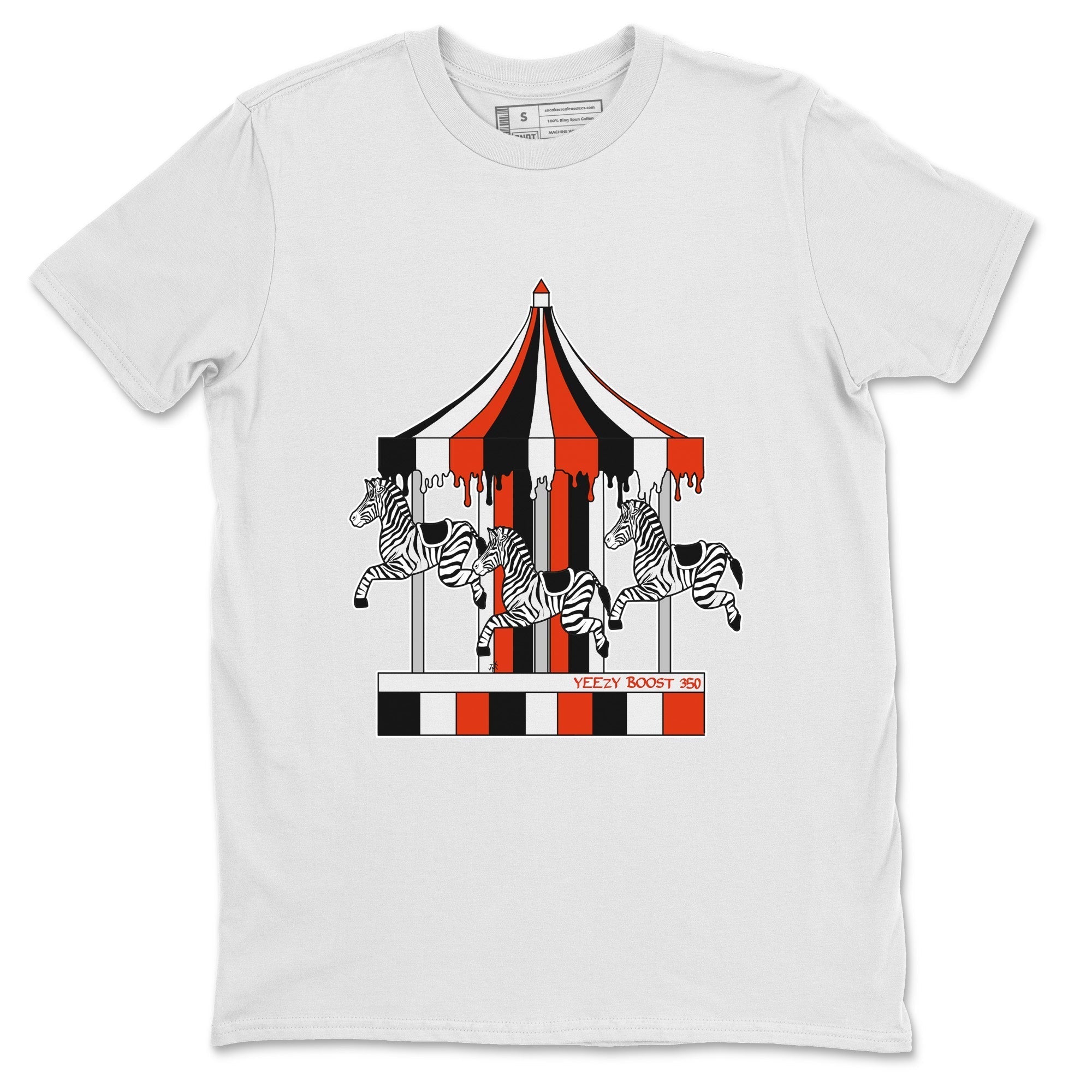 Merry Go Round Unisex Tops - Yeezy 350 Zebra