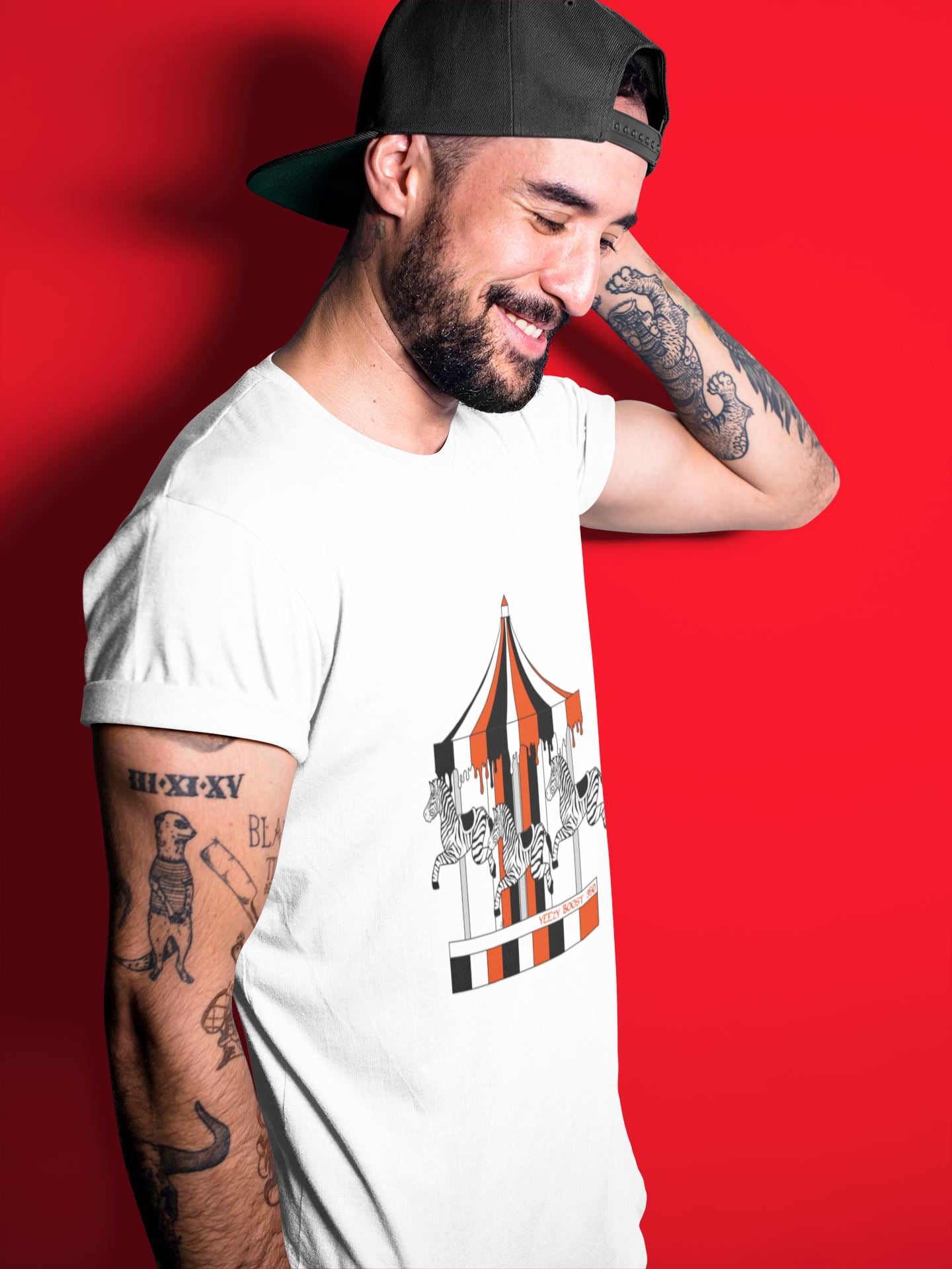 Merry Go Round Unisex Tops - Yeezy 350 Zebra
