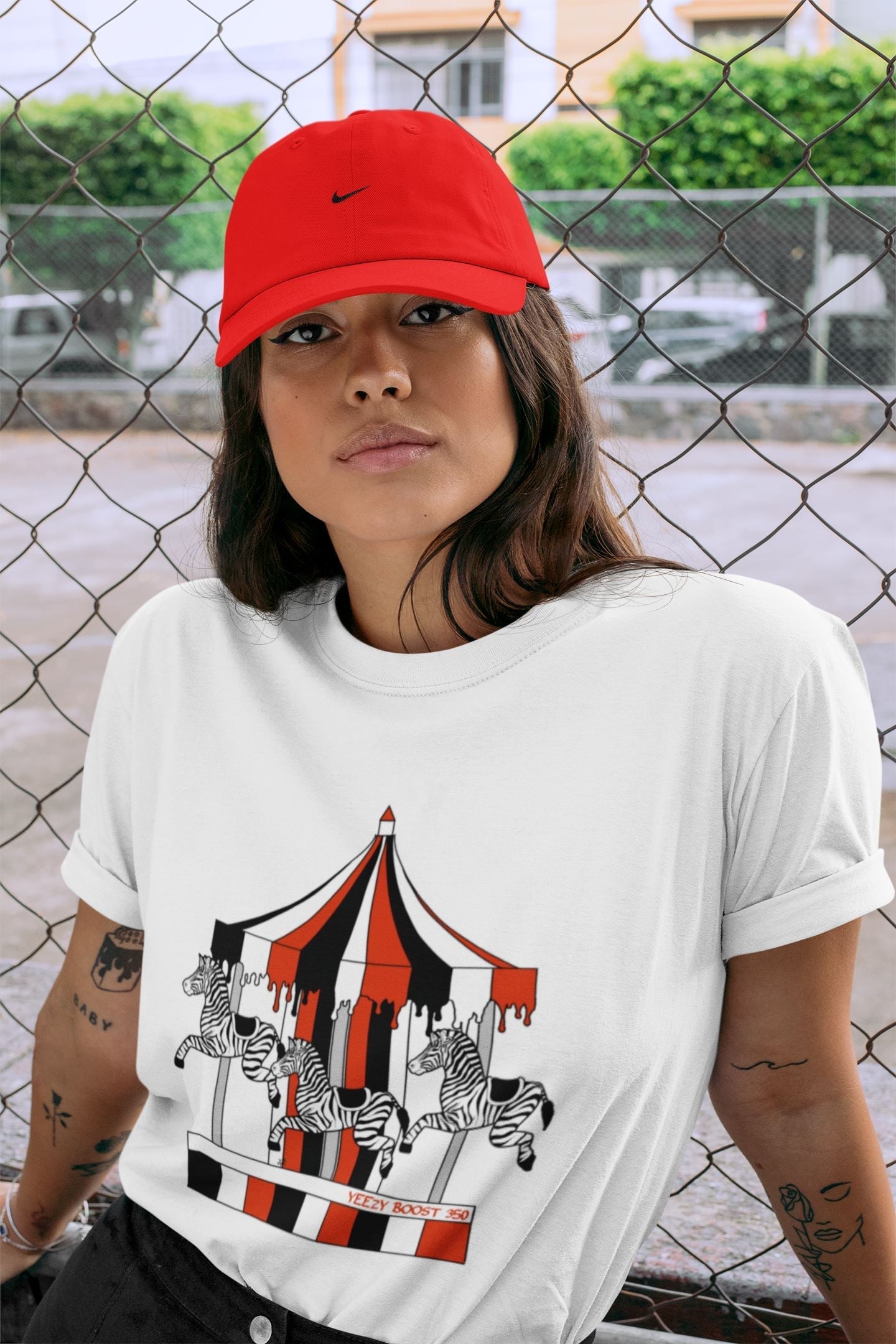Merry Go Round Unisex Tops - Yeezy 350 Zebra